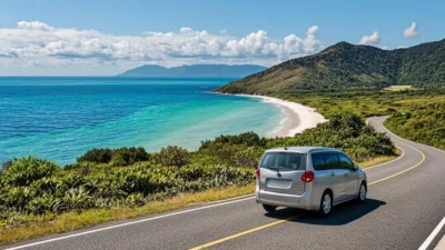 Sewa mobil wisata Lombok - perjalanan pesisir Mandalika dengan mobil rental