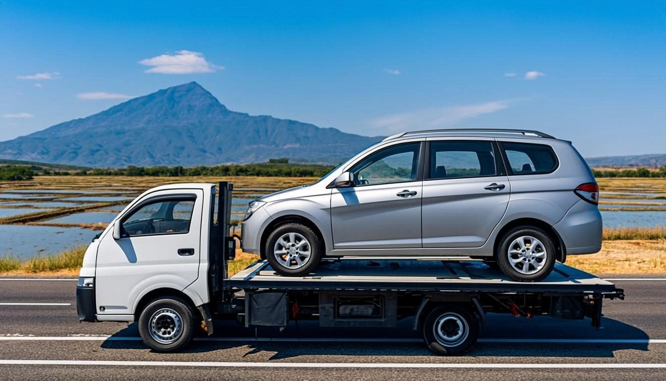 Jasa towing Cirebon 24 jam - derek mobil flatbed di Kabupaten Cirebon, Sindu Trans