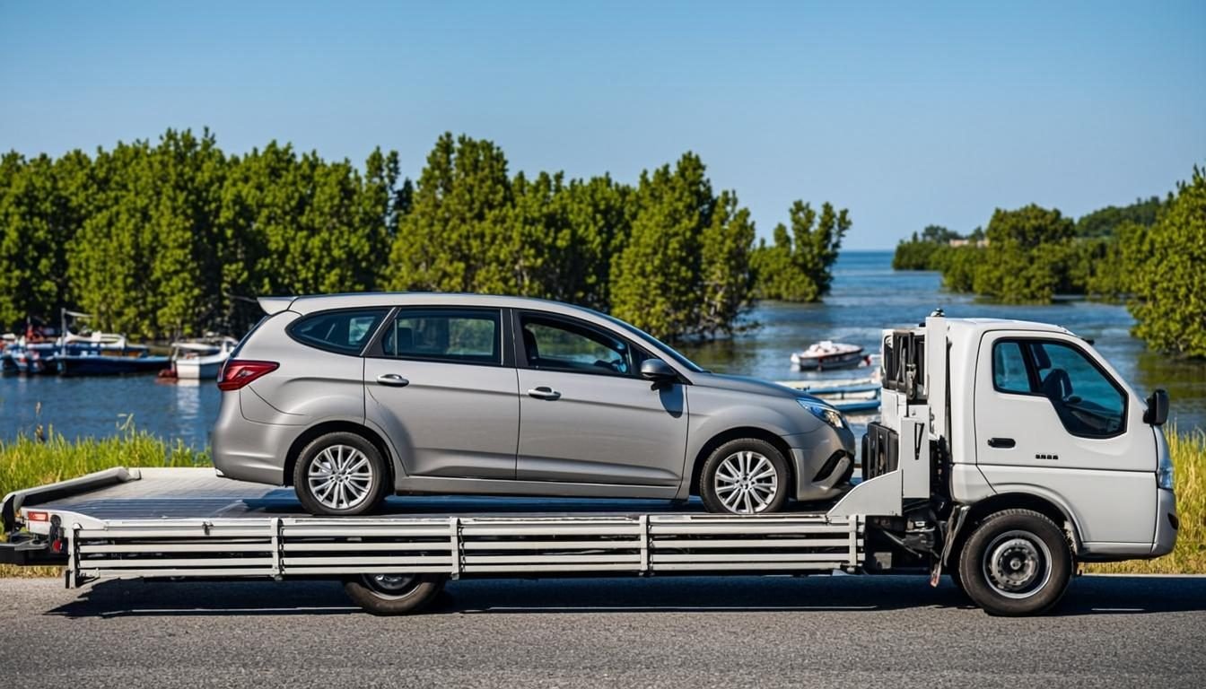 Jasa towing Indramayu 24 jam - derek mobil flatbed di Kabupaten Indramayu, Sindu Trans