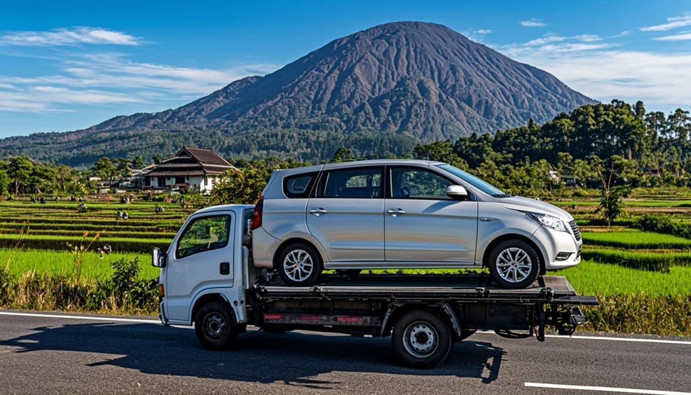 Jasa towing Kuningan 24 jam - derek mobil flatbed di Kabupaten Kuningan, Sindu Trans