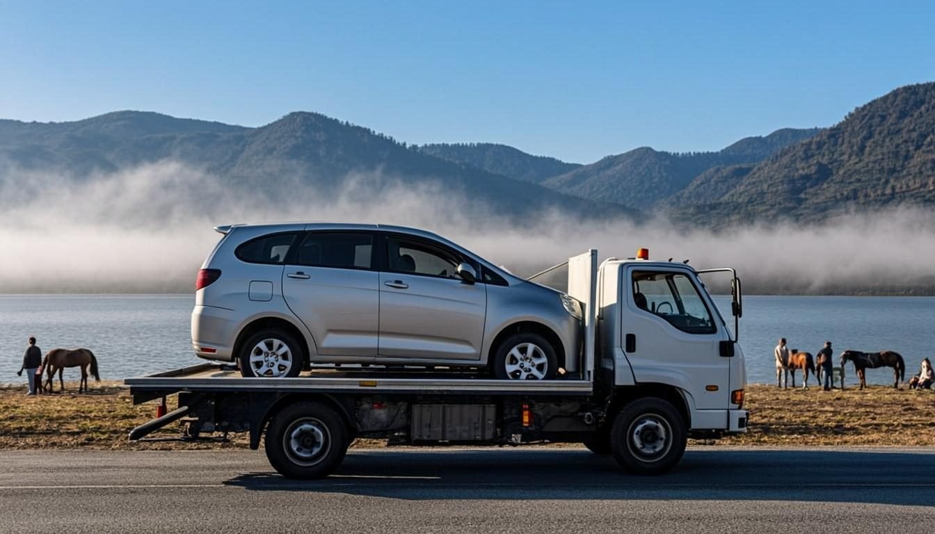 Jasa towing Magetan 24 jam - derek mobil flatbed di Kabupaten Magetan, Sindu Trans
