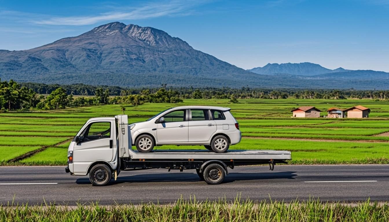 Jasa towing Majalengka 24 jam - derek mobil flatbed di Kabupaten Majalengka, Sindu Trans