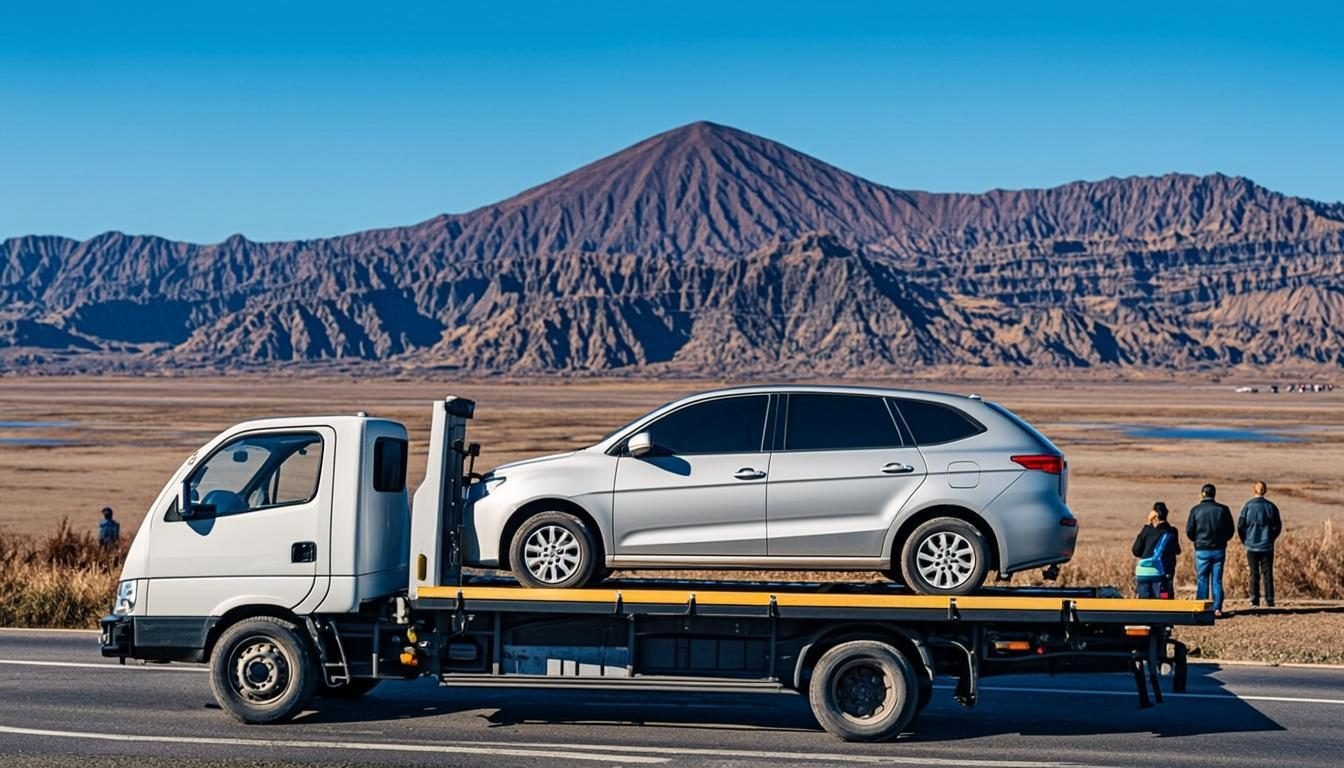 Jasa towing Pasuruan 24 jam - derek mobil flatbed di Kabupaten Pasuruan, Sindu Trans