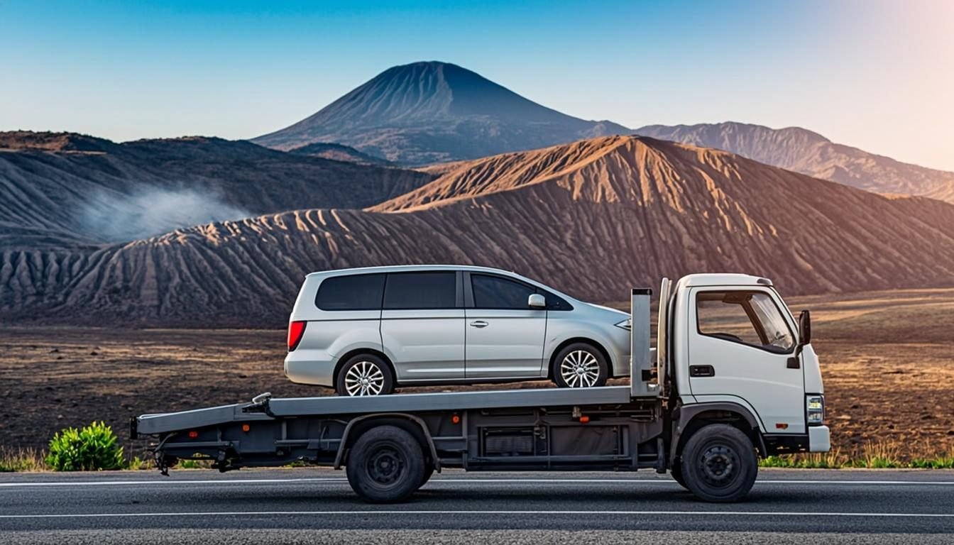 Jasa towing Probolinggo 24 jam - derek mobil flatbed di Kabupaten Probolinggo, Sindu Trans