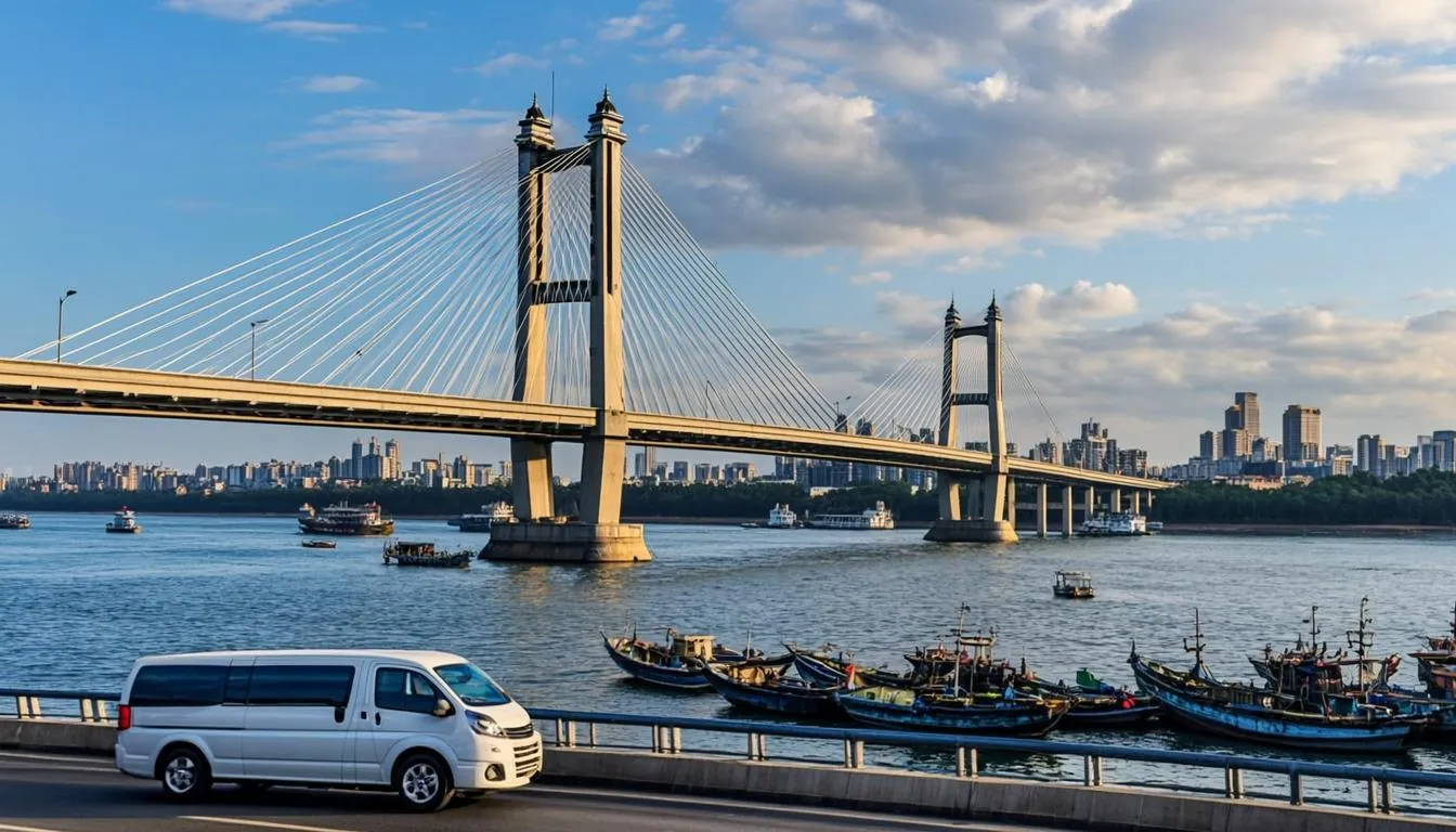 Rental mobil Palembang 24 jam - Jembatan Ampera Sungai Musi, Sindu Trans