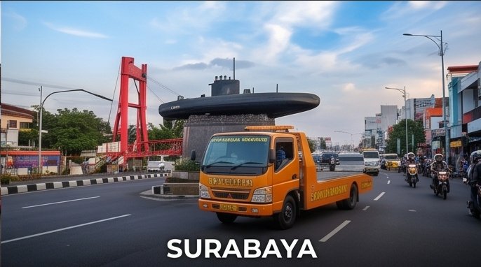 Jasa towing Surabaya 24 jam - derek mobil area Surabaya, Sindu Trans