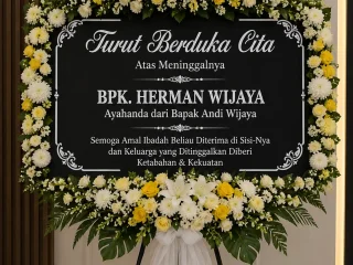 Papan Bunga Duka Cita