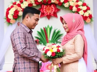 Papan Bunga Ucapan Pernikahan